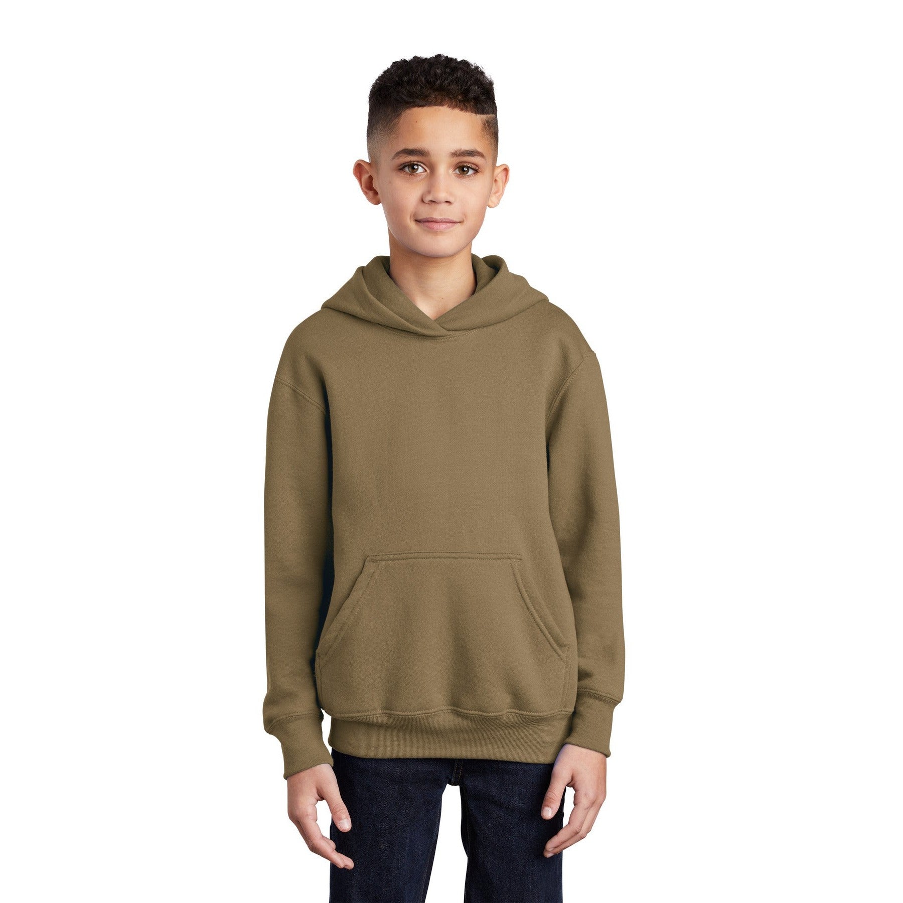 Port & Company-Port & Company® - Youth Core Fleece Pullover Hooded Sweatshirt. PC90YH-MedTech-5